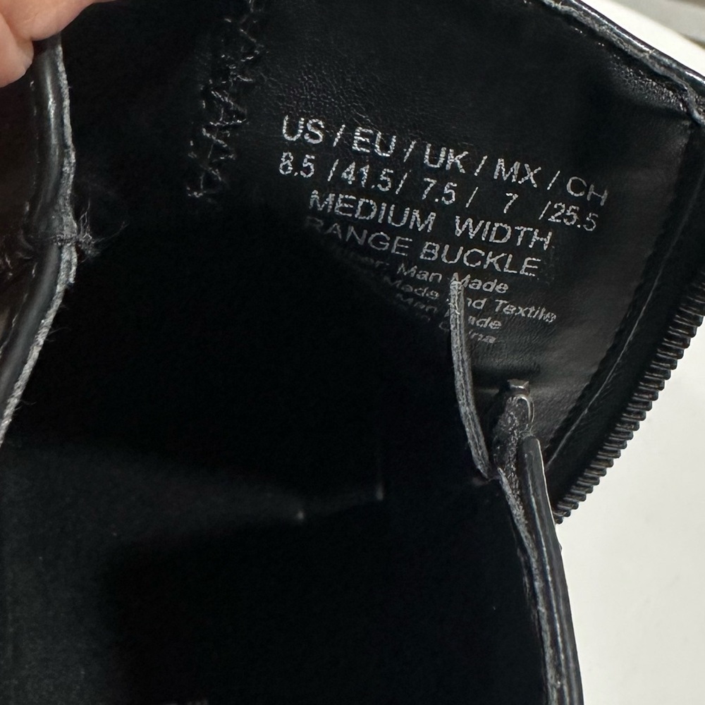 👞 KENNETH COLE REACTION 👞 Range Buckle Black Boot Size: 8.5 - Picture 12 of 13